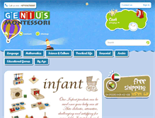 Tablet Screenshot of geniusmontessori.com